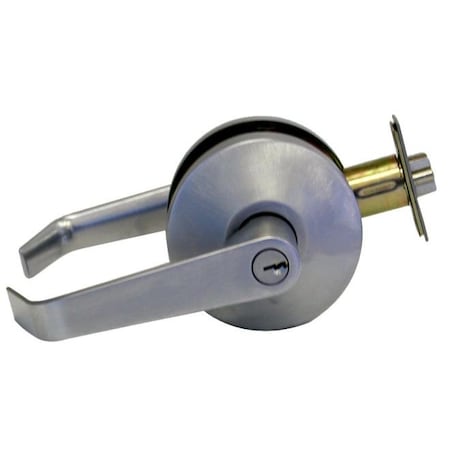Falcon Falcon B501PD626 B Series Entry Dane Lever Lock C Keyway 57435 Latch 5164 Strike Satin Chrome Finish B501PDAN626
